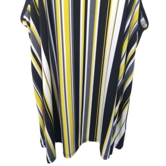 Torrid Womens 2X Yellow & Black Striped Studio Kni - Picture 4 of 10